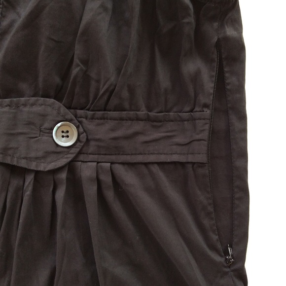 BCBGMAXAZRIA BLACK CAP SLEEVE EMPIRE WAIST TOP SMALL - Picture 6 of 8